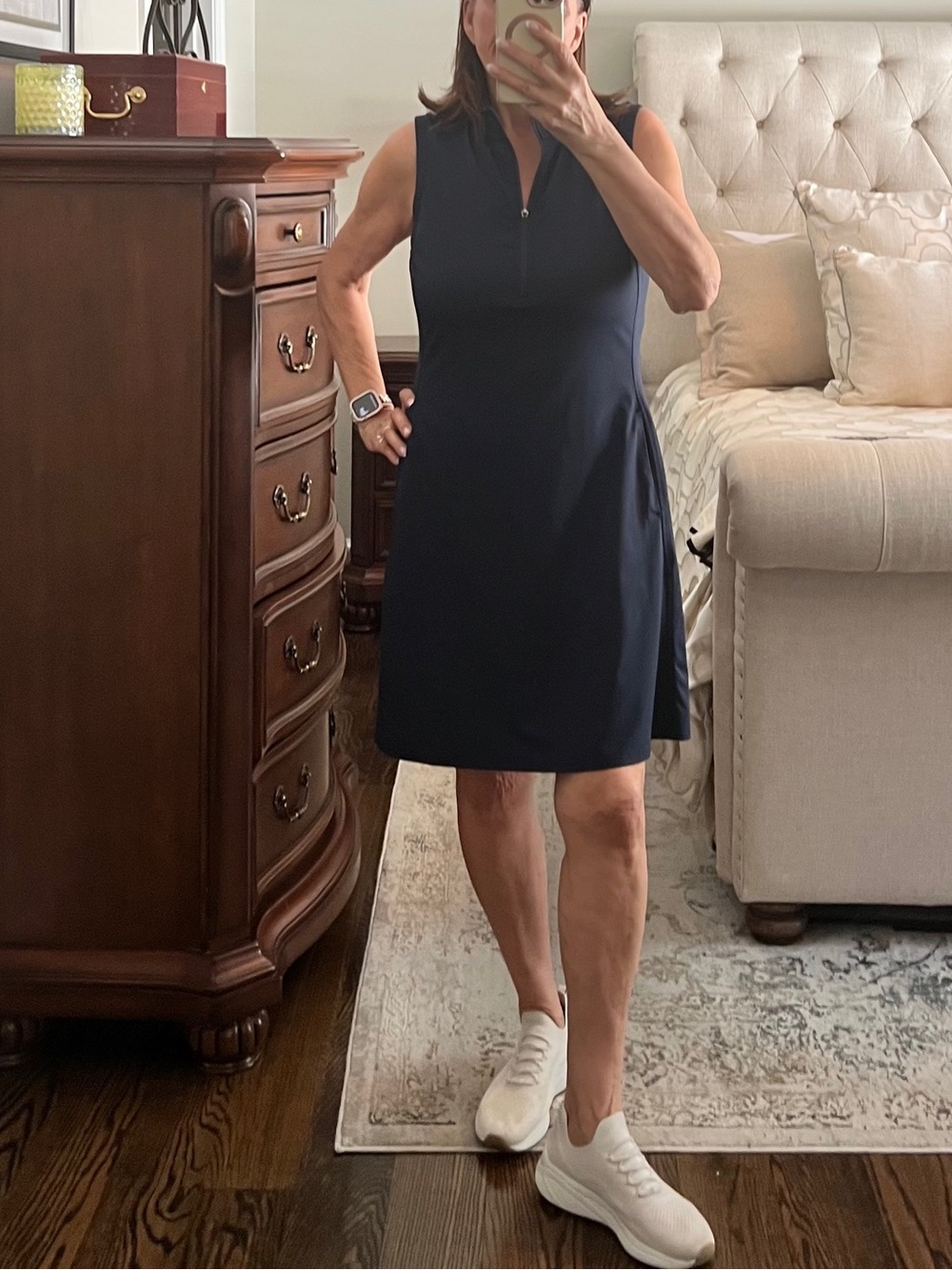 Tommy Bahama IslandZone Navy Blue Sleeveless Dress – Size